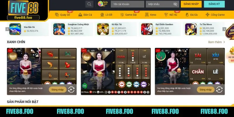 Một vài tựa game hấp dẫn nên trải nghiệm khi lựa chọn đánh bạc online